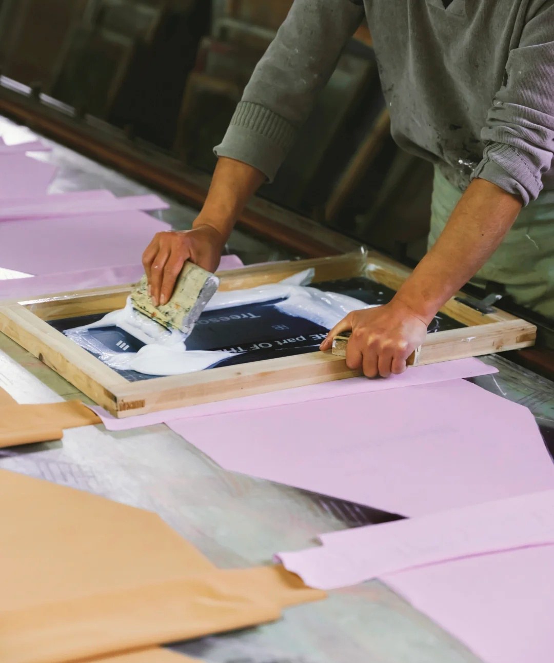 Screen printing for custom sweater decoration