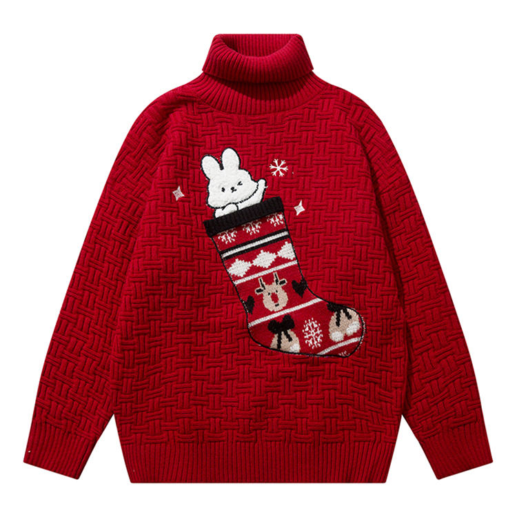 Cable knit pullover sweater custom knitwear