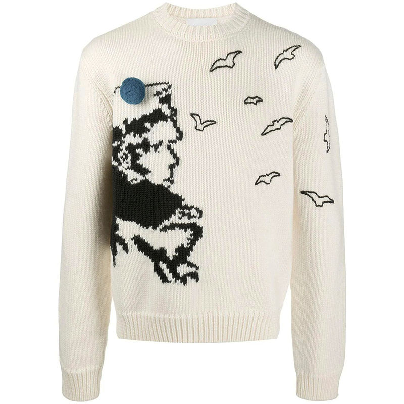 Half zip pullover sweater custom knitwear