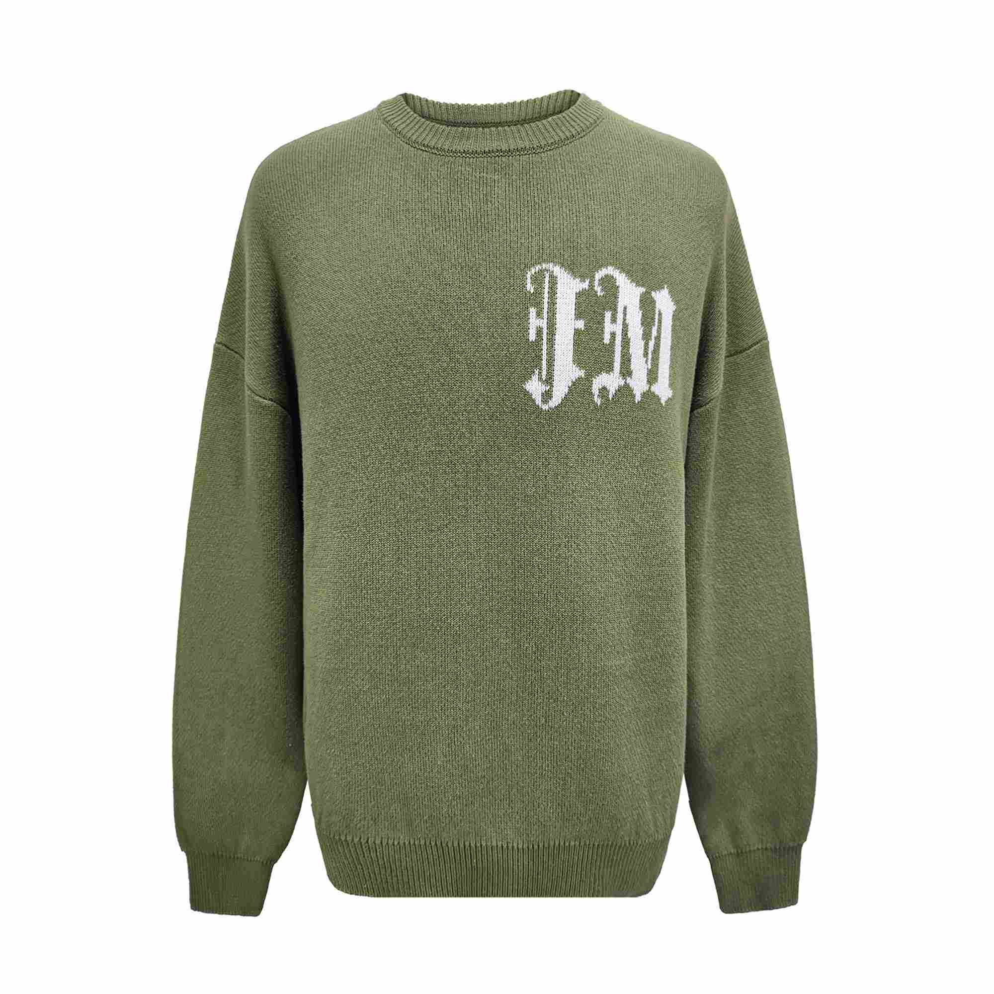 Red pullover sweater custom knitwear
