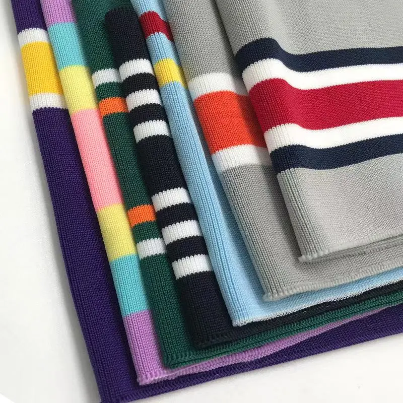 Rib knit texture detail for sweater manufacturing