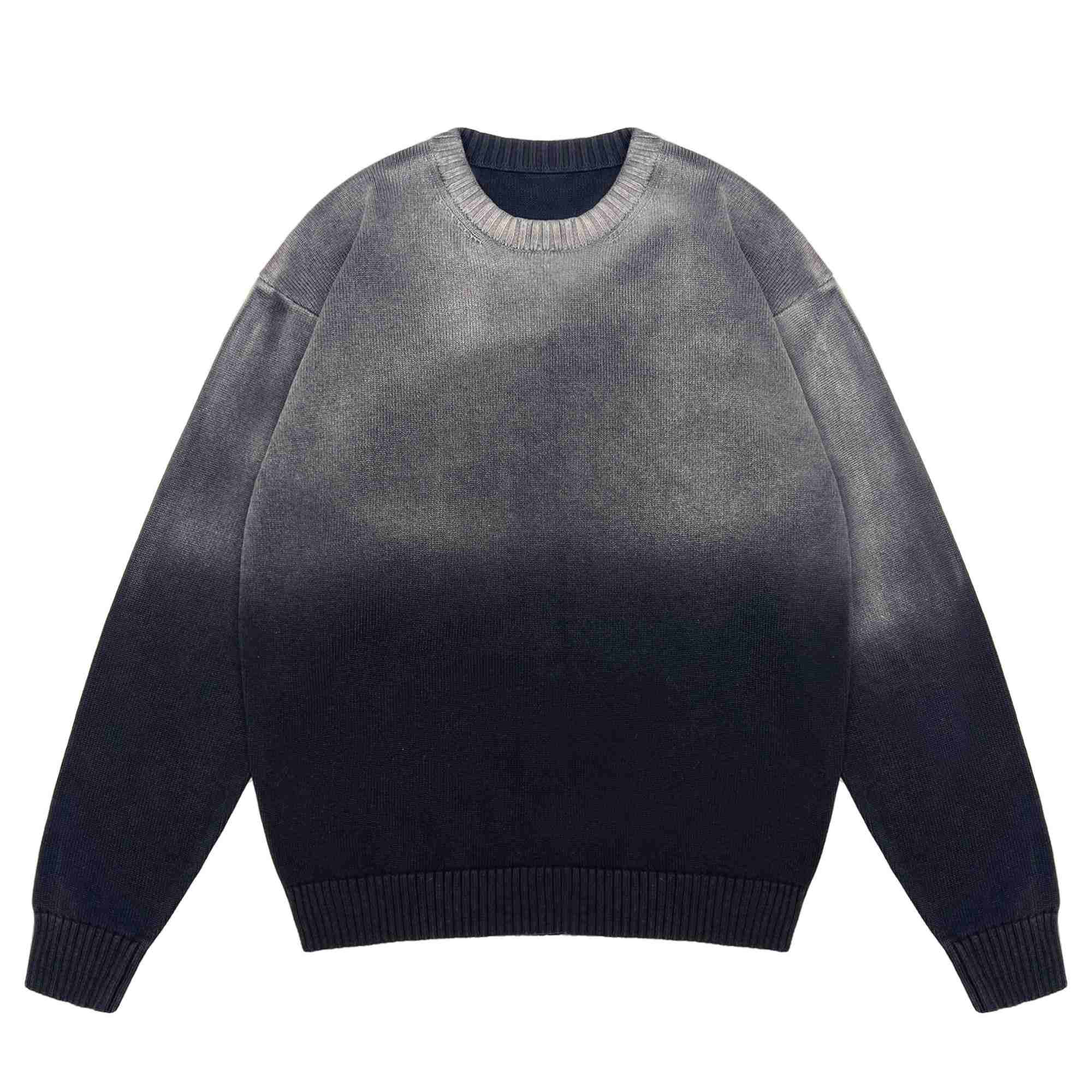 Ribbed pullover sweater custom knitwear