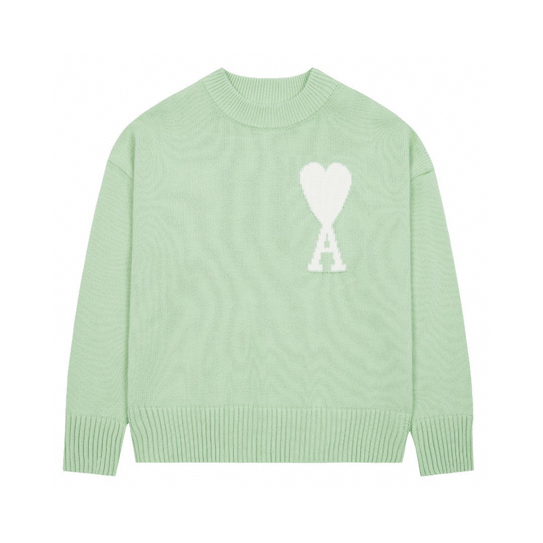Round neck knitted sweater custom crewneck knitwear