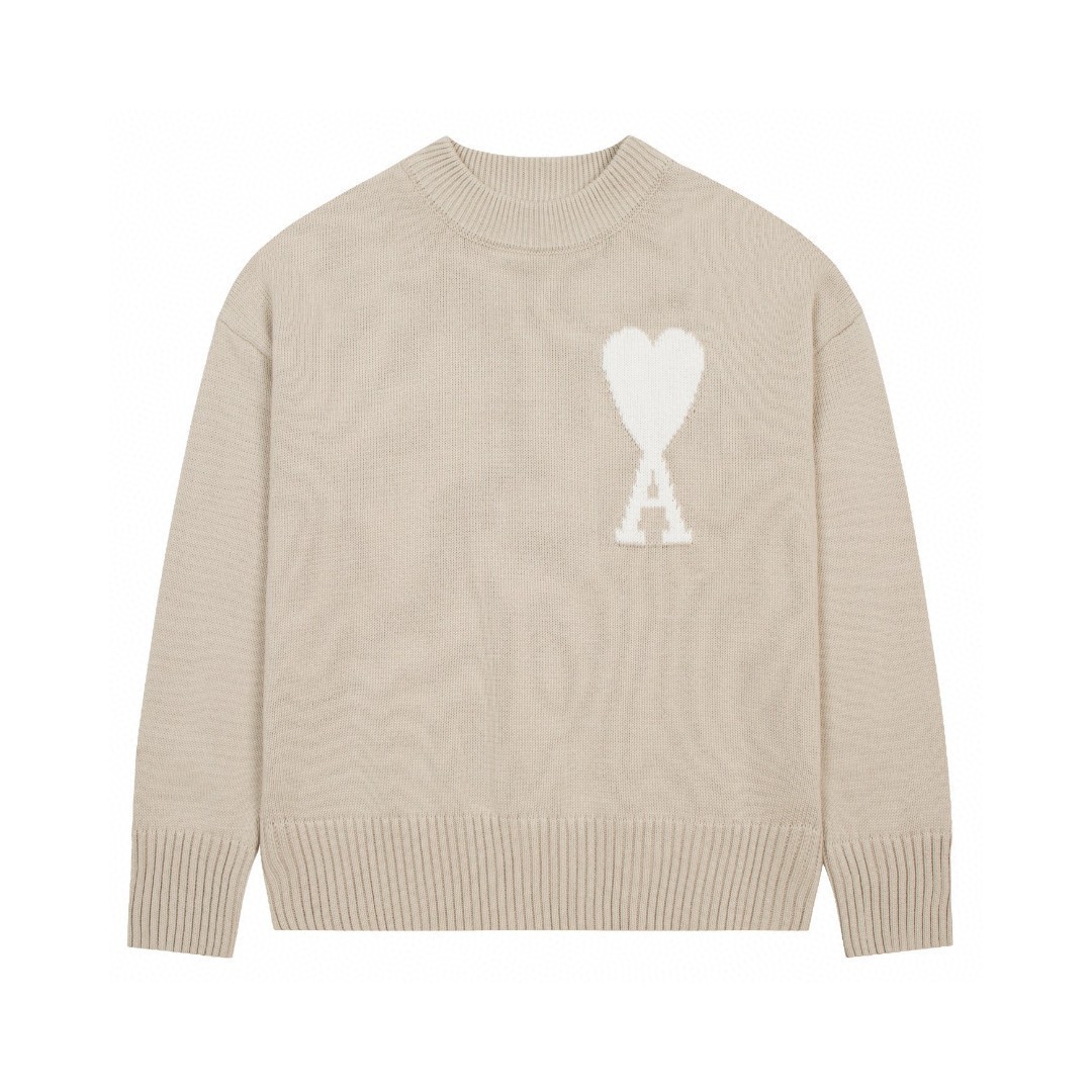 Round neck knitted sweater custom crewneck knitwear