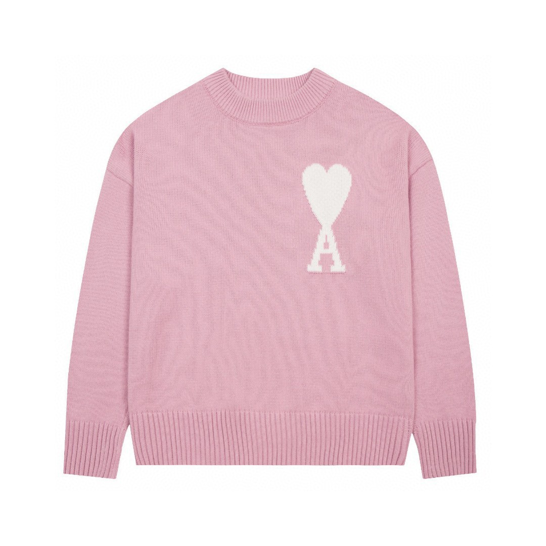 Round neck knitted sweater custom crewneck knitwear