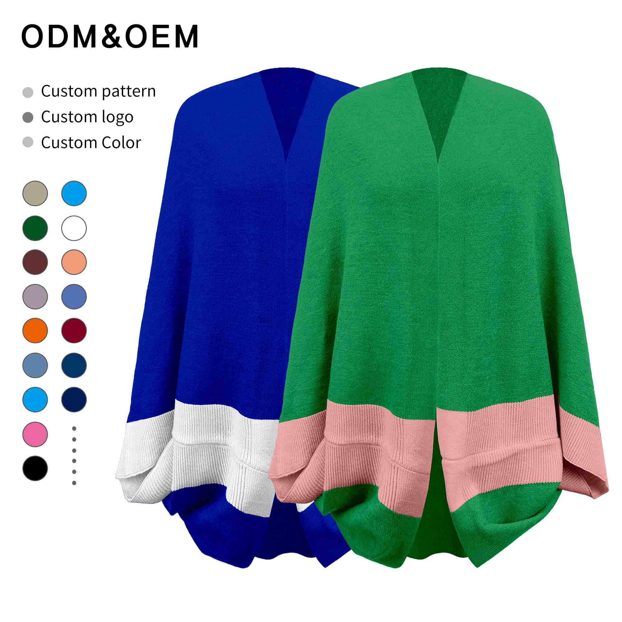 Custom shawl collar sweater knitwear design