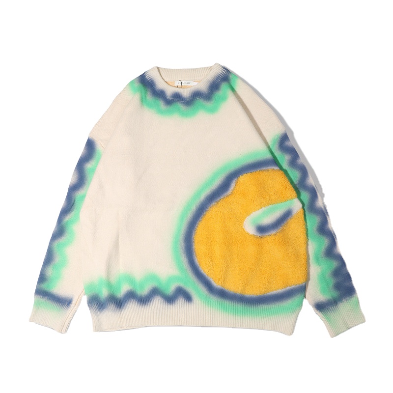 Loose shirt sweater relaxed fit custom knitwear