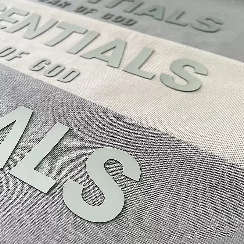 Silicone 3D print on knitwear decoration