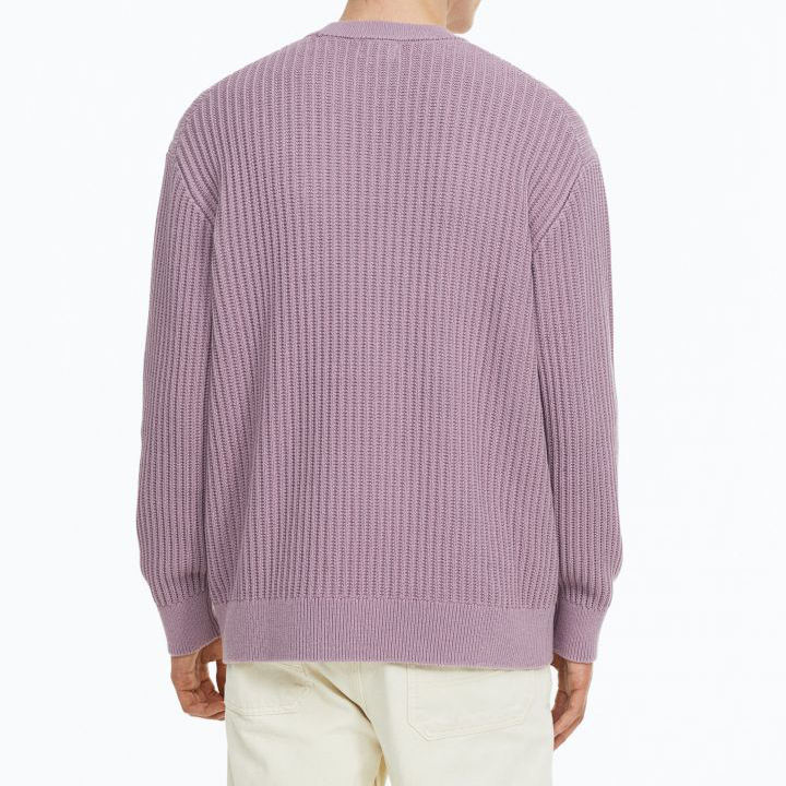 Solid color sweater custom basic knitwear