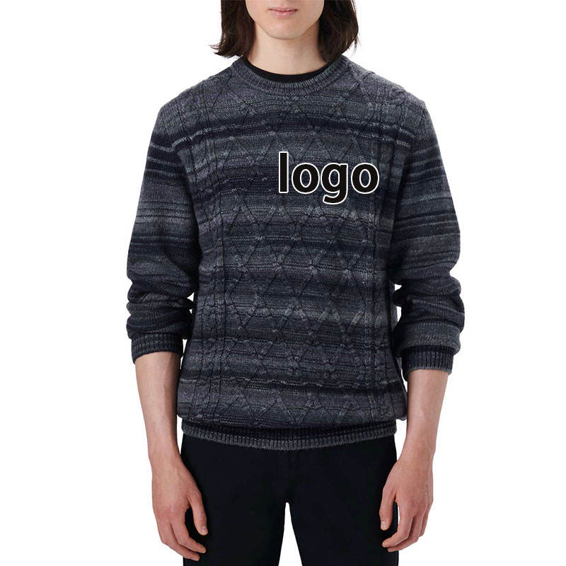 striped pullover knit sweater
