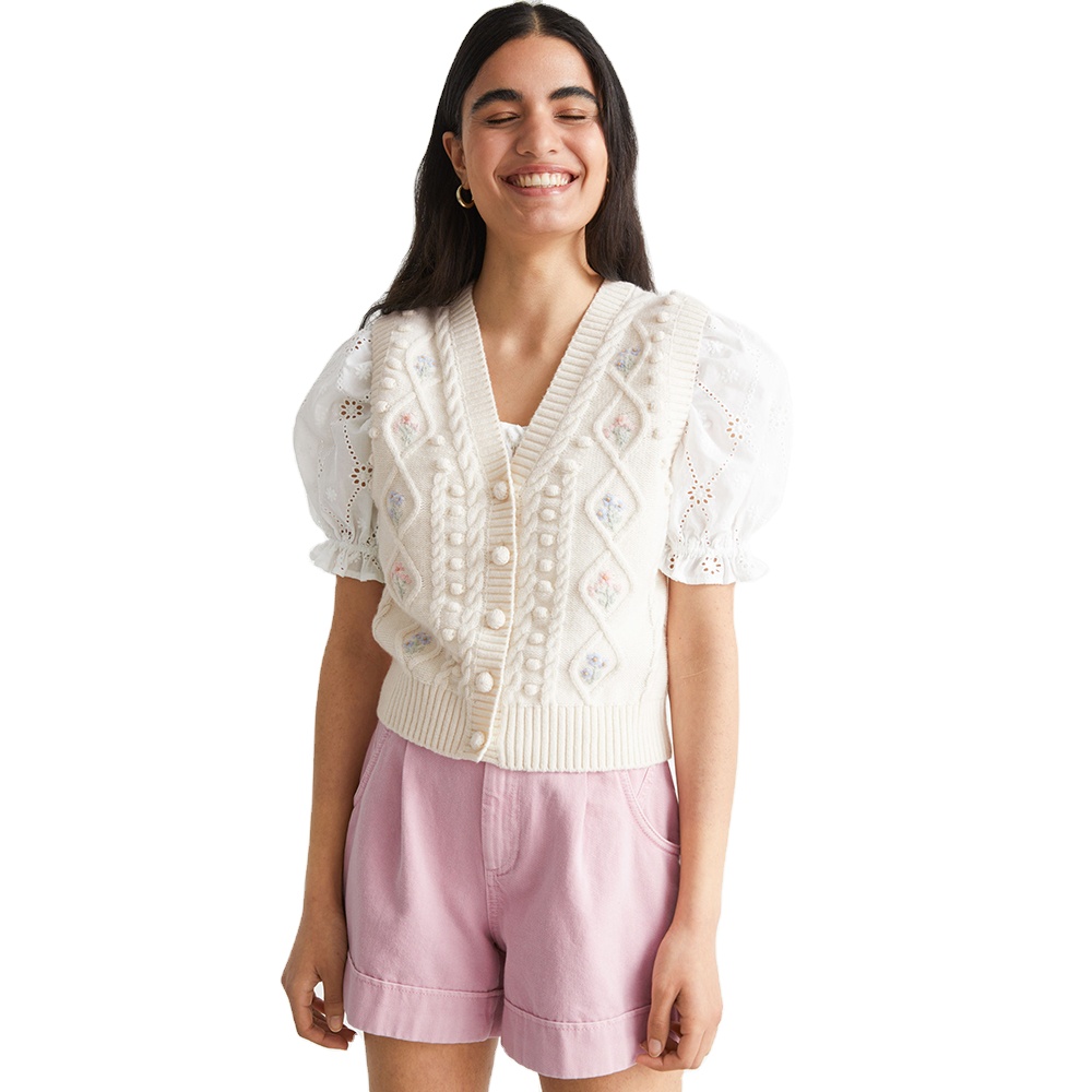 Summer high visibility sweater custom knitwear