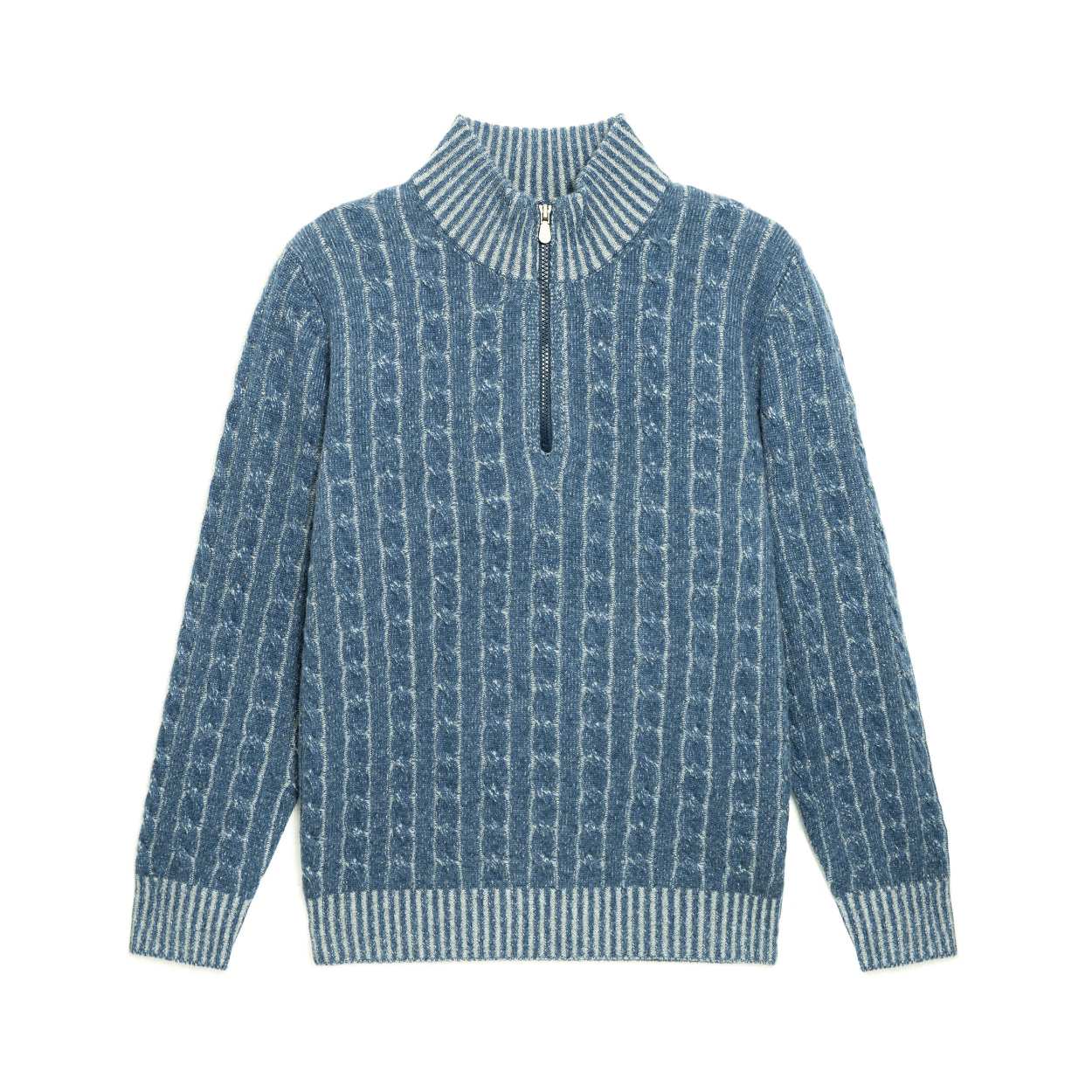 v neck long sleeve pullover sweater_1