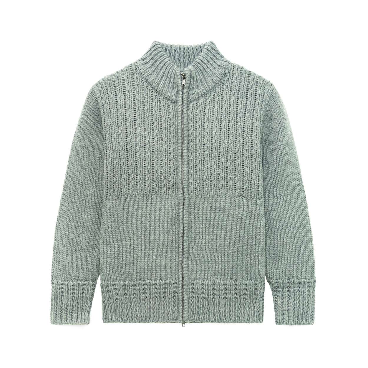Zipper cardigan for men custom knitwear