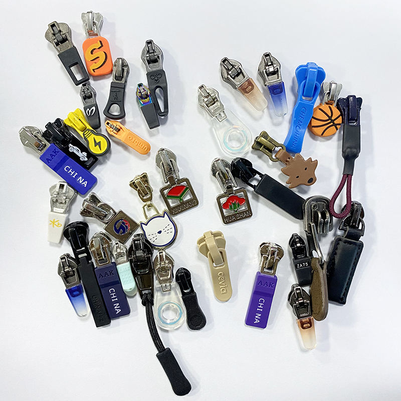 Zipper pulls for custom knitwear manufacturing