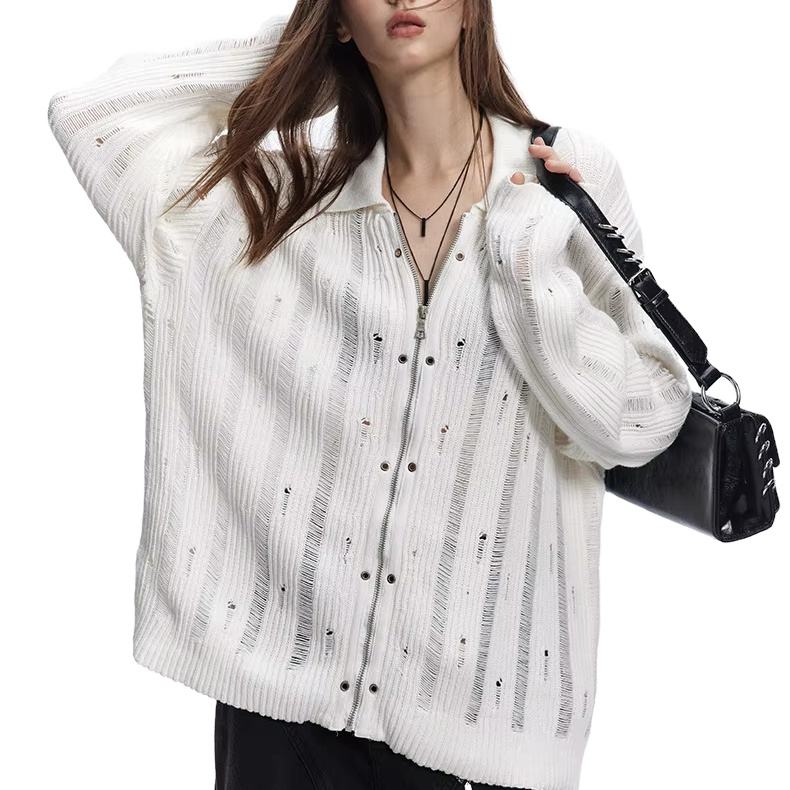 Custom zipper sweater from knitwear manufacturer